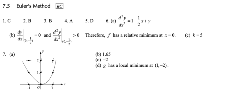 Answer Key(AP Calculus AB and BC Practice)